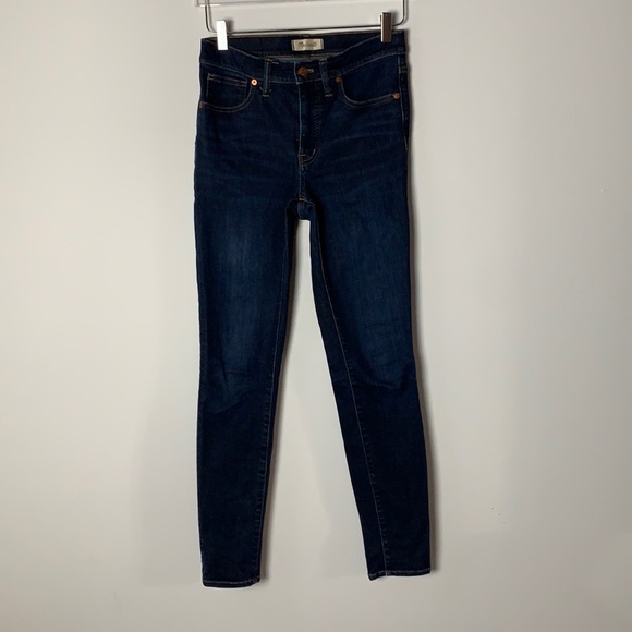 MADEWELL 9" High-Rise Skinny Jeans 27T in Larkspur Wash - Picture 3 of 10